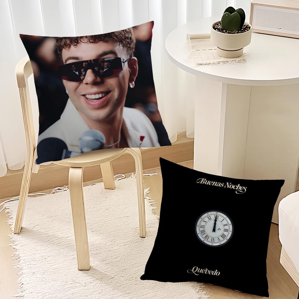 Hot Singer Q-Quevedo Buenas Noches Sofa Living Room Bedroom Headboard Backrest Cushion Square Cushion Nap Time Pillow Case