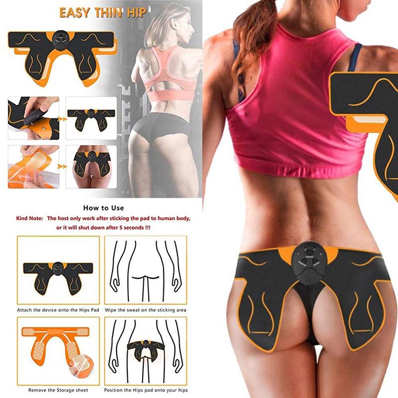 EMS Hip Massage Patch Butt Beauty Device Training Hip Fitness Massager Vest Line Butt Lift Home Sports Equipment