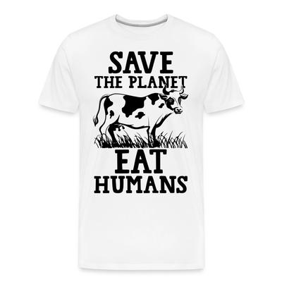 Rettet den Planeten esst Menschen Shirt Vegetarisches T-Shirt Go Vegan Größe S-6XL
