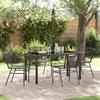 VidaXL 5-Piece Garden Dining Set In Black Poly Rattan 3380892