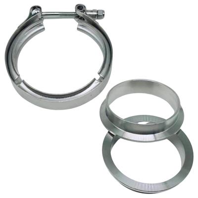 RYOTBASE Brida de Silenciador Abrazadera de Banda Silenciador V-Band Moto Coche Turbina Escape Inoxidable Turbo Personalizado