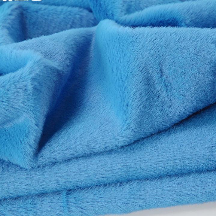 Plain Long Hair Plush Fabric By Meters for Clothes Blankets Coats Sewing High Quality Imitation Rex Rabbit Fur Cloth Soft Silky