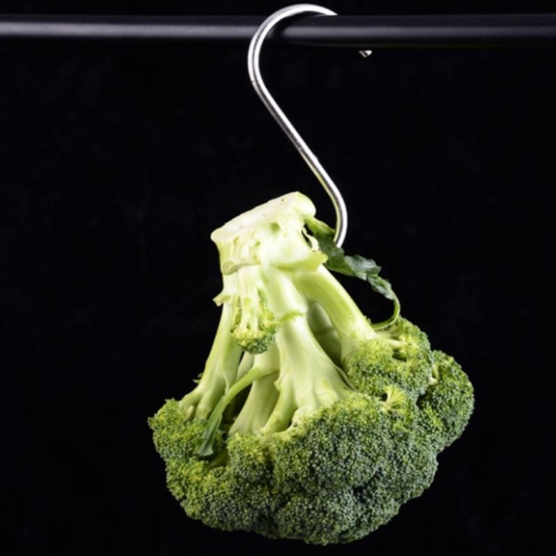 10Pcs Sturdy Meat Hooks For Hanging Stainless Steel Butchers S-Shaped Hook With Sharp Tip For Kitchen Baking Tools