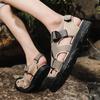Nowe letnie męskie codzienne plażowe buty do wody oddychające modne piesze wycieczki wspinaczka wędkarstwo skórzane codzienne sandały