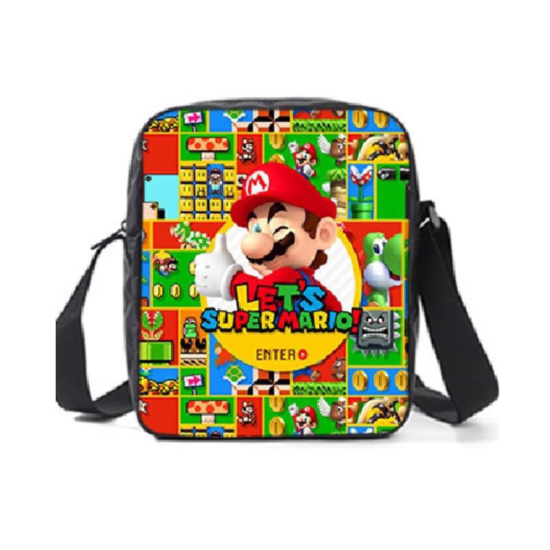 New Arrival Mario Cartoon Backpack For Elementary And Middle School Students Lunch Bag And Pencil Case Included