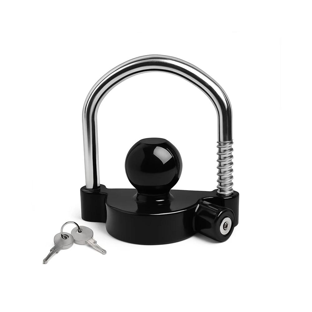 Car Trailer Coupler Lock Ball Cover Lock Yacht RV Connector Anti-theft Lock Heavy Duty Vehicle Truck Lorry Caravan Accessories