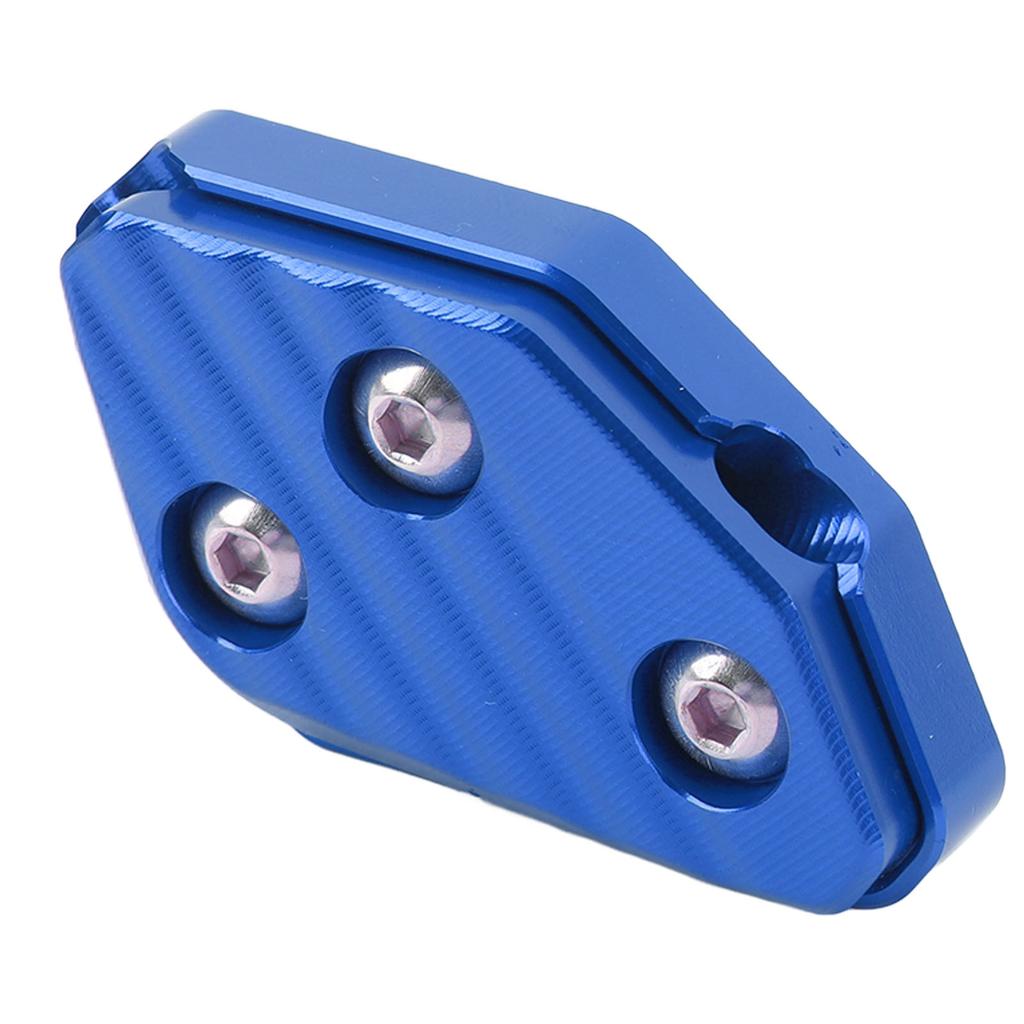 Motorcycle Side Stand Extension Pad Aluminum Alloy Anti Slip High Strength Kickstand Plate Enlarger for XMAX300 XMAX125 XMAX250 XMAX400 Blue