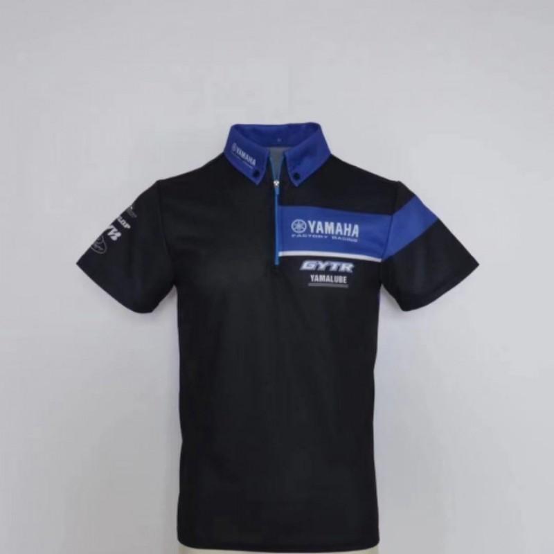 Mens Polo-Style Cycling Jersey Soft Breathable Quick-Dry Outdoor Sport Shirt Ride