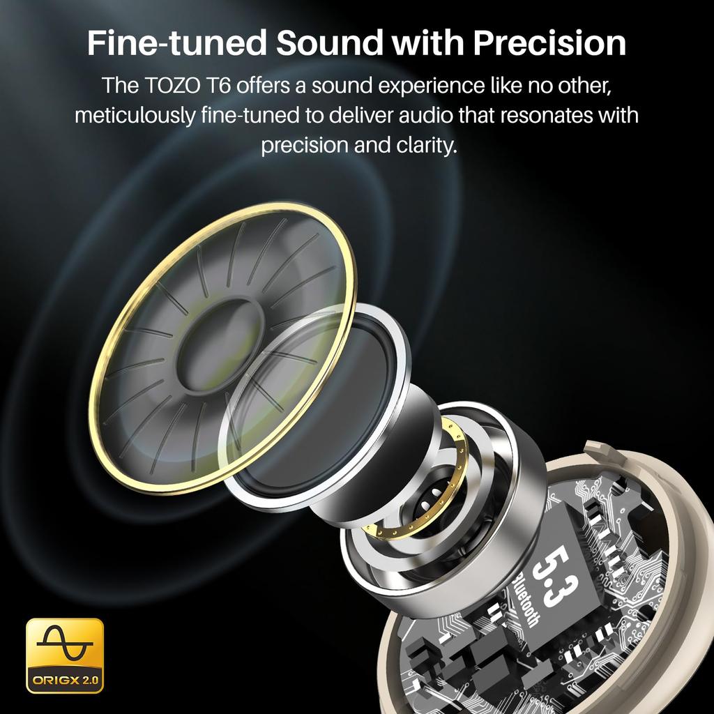 Bluetooth Wireless Comfortable Frequency Warm Sound Custom EQ Change To Cooler App IPX8 Up To 50 Hours of Noise Cancellation for Bluetooth Auto Fast