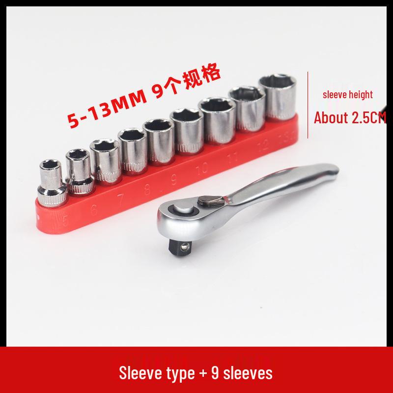 72-Tooth Mini Ratchet Wrench & Screwdriver, 1/4-Inch, Wear-Resistant Carbon Steel, for Tight Spaces, Forward/Reverse.