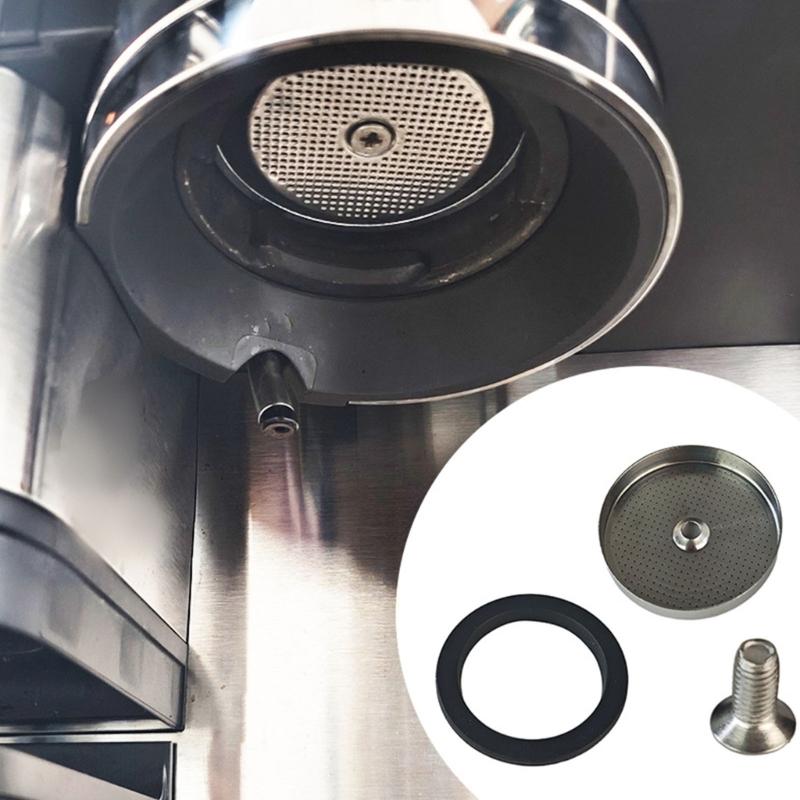Guarnizione a prova di perdite per gruppo erogatore Schermo filtrante per macchine da caffè Anelli in silicone termoresistente Accessorio di manutenzione per macchina da caffè