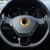 Car Steering Wheel Emblem Decor Trim Fit for 2011-2016 VW Volkswagen Golf 6 Golf 7 POLO CC Tiguan PASSAT TOURAN Scirocco BEETLE