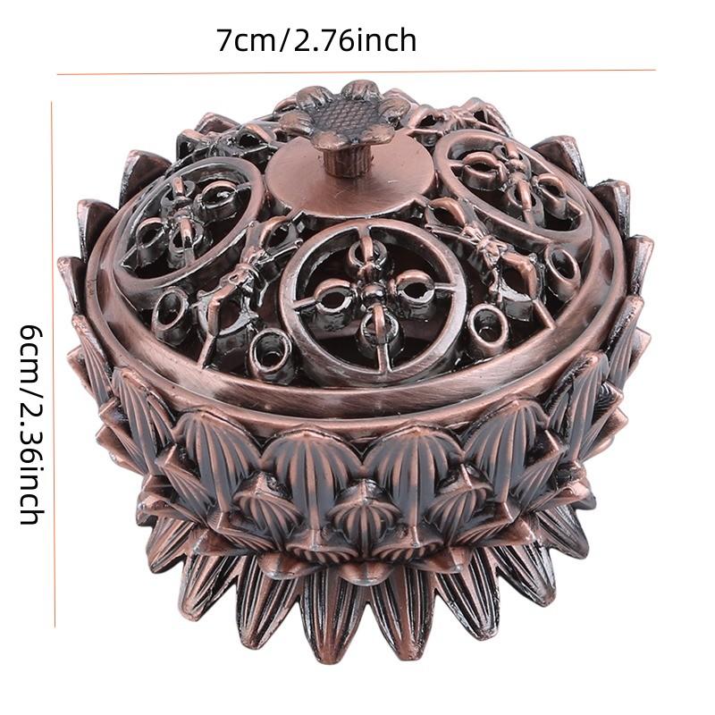 Lotus Incense Burner Alloy Eight Treasure Plate Incense Burner