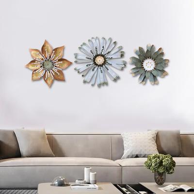 1PC Indoor Decoration Outdoor Garden Iron Flower Wall Decoration Crafts Iron Plants Garden Ornaments Multi-Style