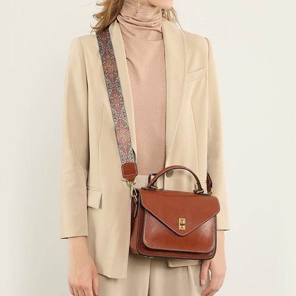 2025 Genuine Leather Vegetable Tanned Leather New High-end Simple Fashionable Elegant Women's Bag Handbag Shoulder Crossbody Messenger Bag