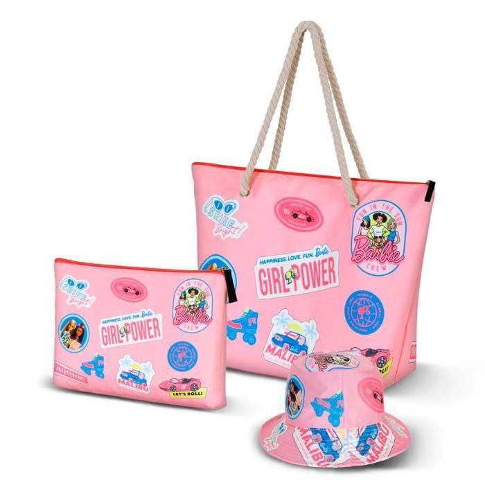 Bonnet Enfant Bucket - Barbie Malibu - Rose - KARACTER MANIA - 8 ans - Mixte
