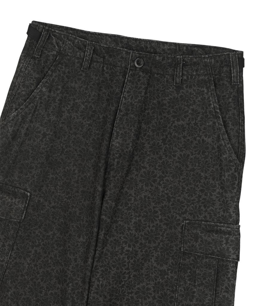SUNDAY FRUIT MARKET W) Daisy Cargo Denim Pant Charcoal