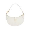 Polo Ralph Lauren Polo ID Brand Logo Zipper Closure Dumpling Bag Leather Crescent Shoulder Bag Mini Women bags Ivory 428895802007