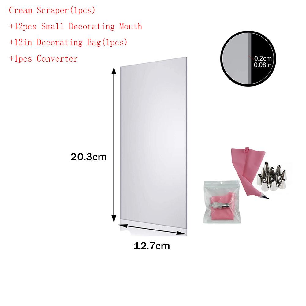 

1 шт. прозрачный кремовый скребок для глазури торта акриловые инструменты выравниватель для создания тортов эстетический инструмент скребок для торта кухонные инструменты