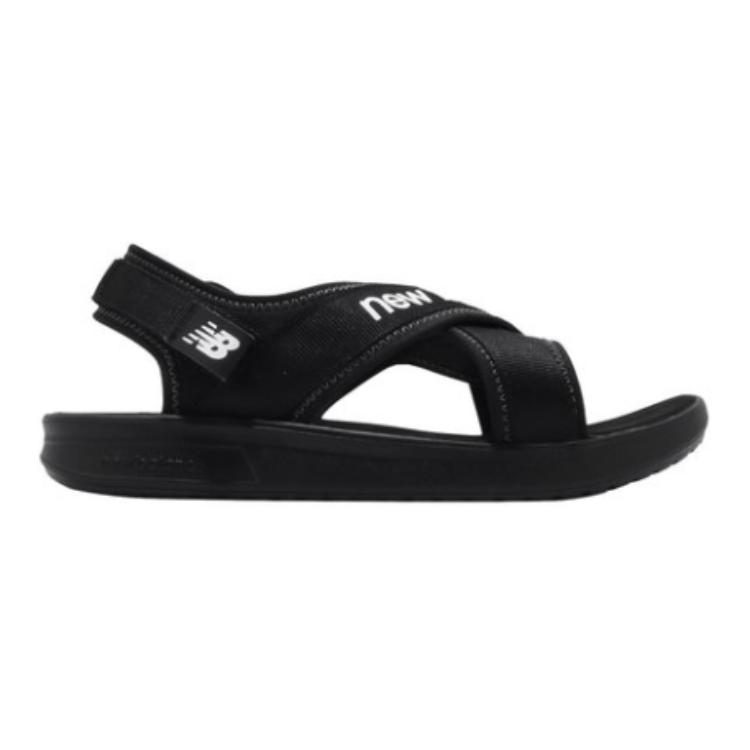 New Balance 660 Series Cotton Fabric Children's Sandals Black Kids' YO650AA