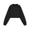 JNBY 2024 Fall Loose Fit Round Neck Cropped Sweatshirt