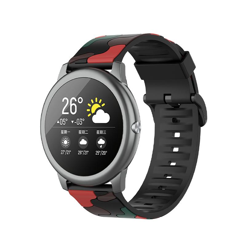 Pro Haylou Solar LS05 Silikonový řemínek na chytré hodinky s maskovacím vzorem Náhradní náramek