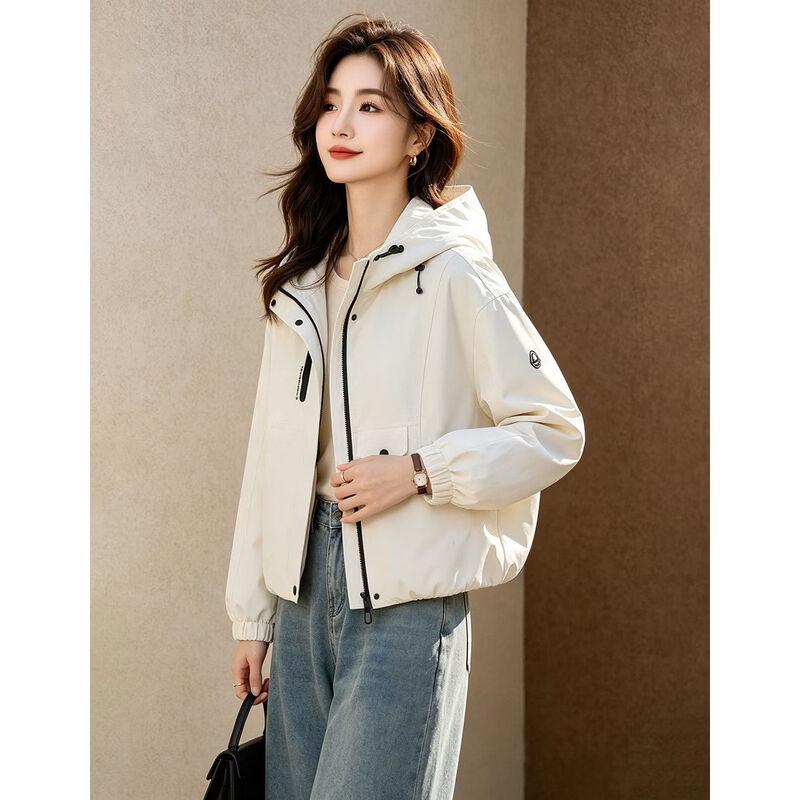 D.F.DEAR Women's Hooded Casual Jacket