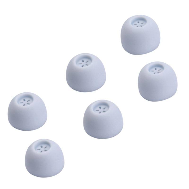 

3 пары небольших размеров, только силиконовые сменные вкладыши для наушников, насадки для наушников, 4, чтобы избежать падения, чехол для наушников светло-синий