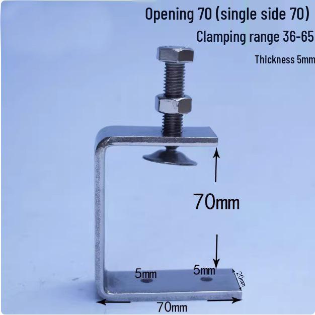 C304 Tiger Claw U-Shaped Stainless Steel Pipe Clamp