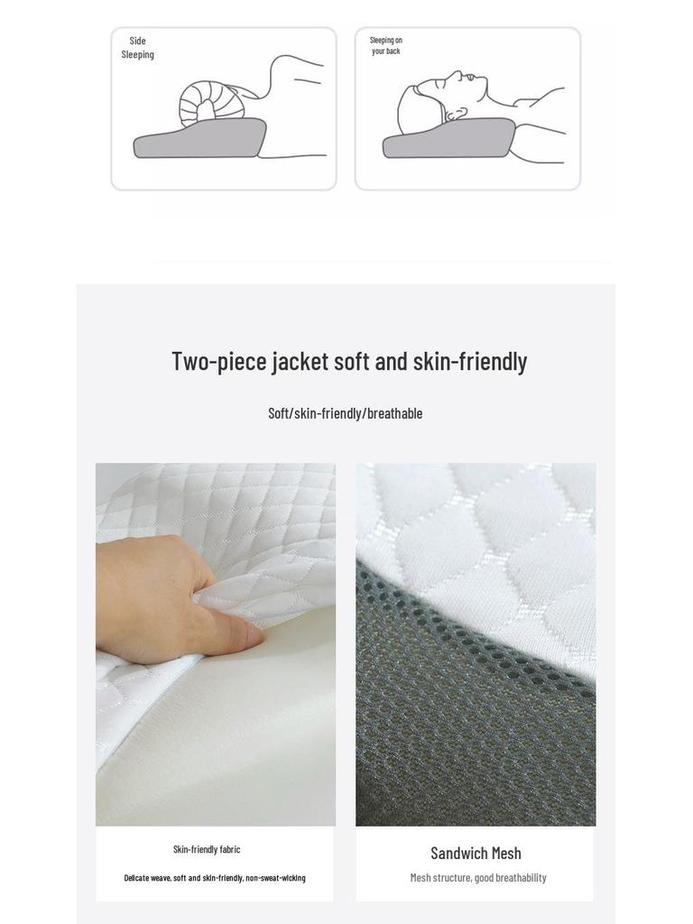 Butterfly-Shaped Memory Foam Pillow for Breathable Neck Support and Cervical Spine Comfort