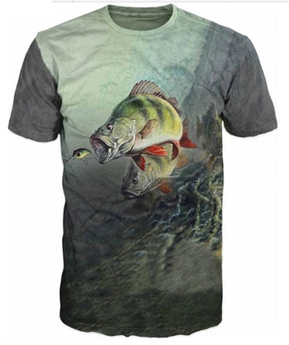 

Новые летние мужские и женские повседневные футболки с 3D принтом рыбы, модные трендовые молодые красивые футболки, топы S