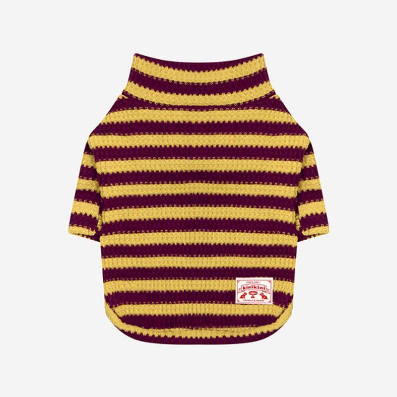 KINIKINI KINI WAFFLE KNIT TSHIRT-MUSTARD (Short-sleeved Knit)
