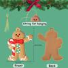 Hanging Charms Gingerbread Man Ornaments Cute Festive Christmas Tree Pendant DIY Craft Gingerbread Christmas Decor