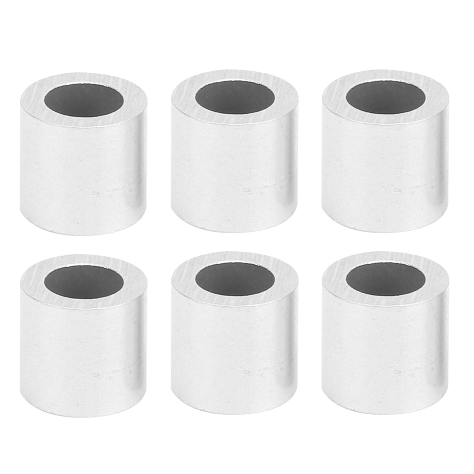 

100 шт. обжимная петля рукав алюминиевый круглый отверстие M6 стальной трос промышленные принадлежности