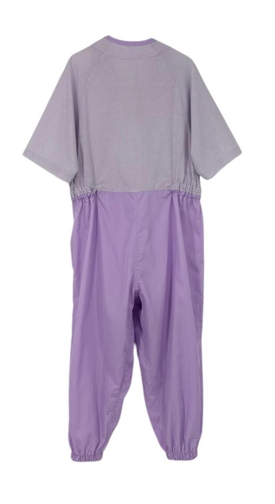 2920 Nursing Care Short Unisex Pajamas, Summer, Sleeve, (Size 2, Lavender, Medium)