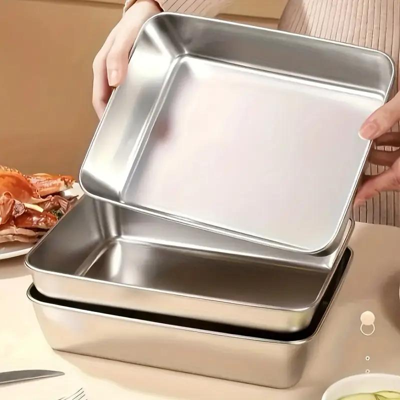 5 Stück Edelstahl Frischhaltebox Stapelbare Lebensmittelaufbewahrungsbehälter Kühlschrank Mikrowellengeeignet Versiegeltes Küchenzubehör