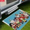 Anime Classic Character Group Doormat,2D Non-slip Floor Mat,Entrance Rug for Car Bathroom Living Room Kitchen Home Decor Gift