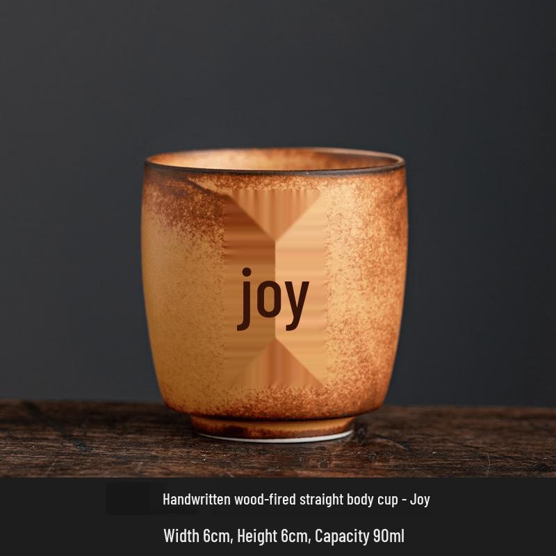 Artisan Wood-fired Rough Pottery Teacup