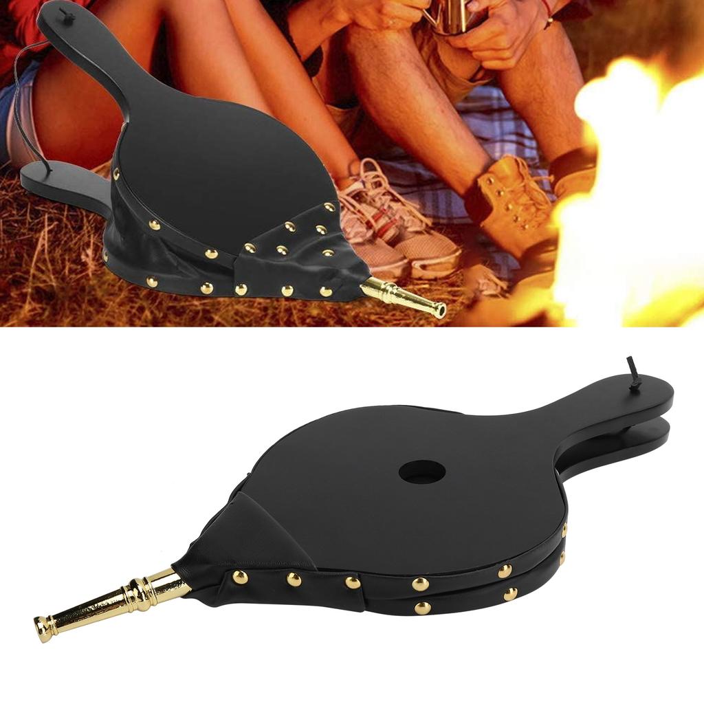 place Bellows Manual Wood   Blower for Outdoor Camping BBQ Grill Chimney   Tools