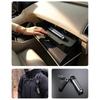 Car Safety Flashlight with Pointed Glass Breaker, Recessed Seat Belt Cutter, and Rechargeable LED Light for Roadside Emergency Preparation