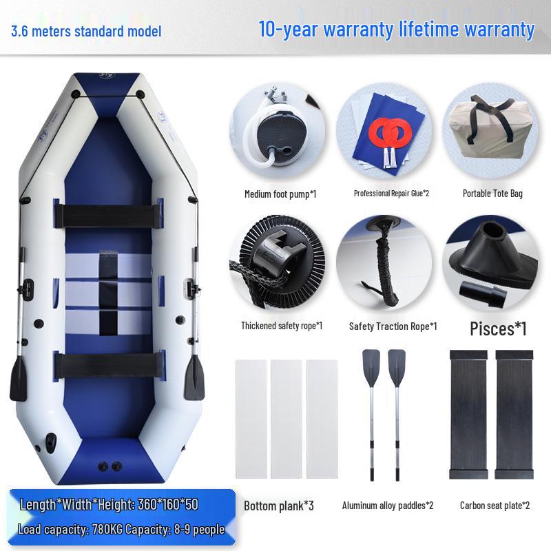 Durable Thickened Inflatable Kayak - Professional Lure Boat