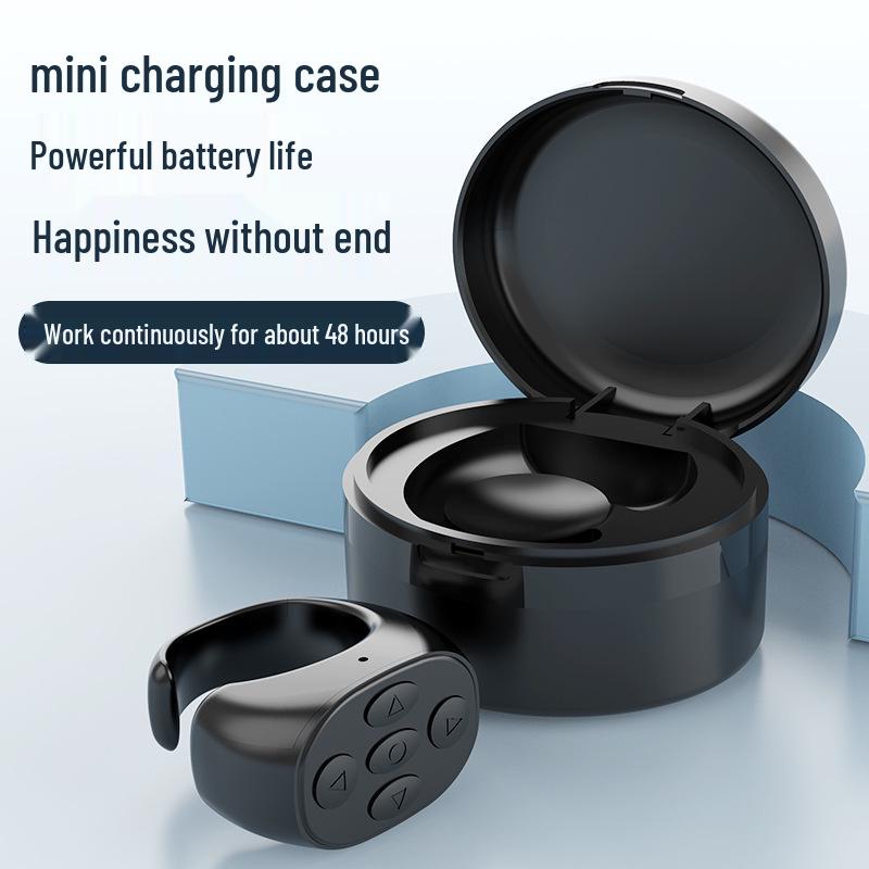 Popular Bluetooth Selfie Ring: Remote Photo, Video Browsing & Page Turning with Charging Case