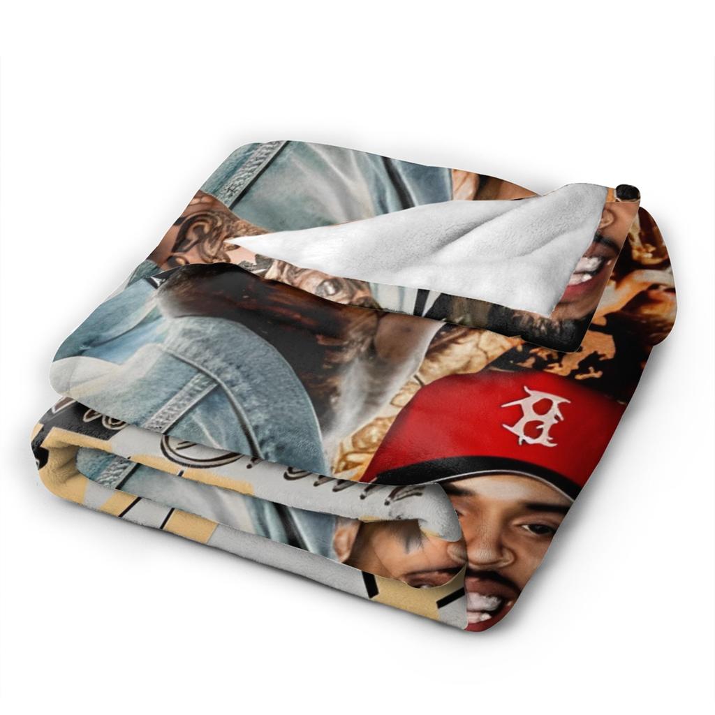 Chris Brown Breezy Bowl XX Tour Throw Blanket for Couch Soft Cozy Plush Blanket Multiple Sizes Bedspread for All Seasons