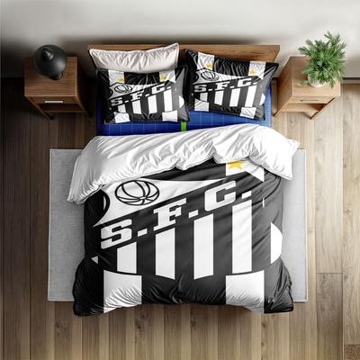 Santos Futebol Clube Sada povlaku na přikrývku bez prostěradla King Queen Double Full Twin Single Size Sada ložního prádla