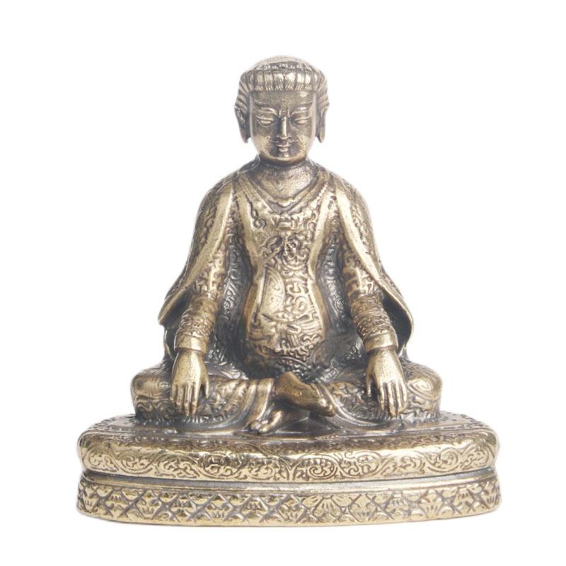 

Латунная тибетская статуя Будды Марпы, украшение для дома, поделки, бронзовые статуэтки Будды, украшения на удачу, домашний декор, миниатюры, подарки
