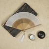 Silk and Bamboo Hand Fan Smooth and Comfortable Chinese Wooden Folding Fan Vintage Hollow Antiquity Fan
