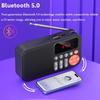 Mini Portable FM Radio HD LED Display Best Reception Radios Rechargeable Bluetooth Speaker Music Box Support TF Card USB AUX
