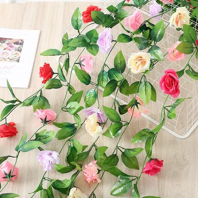 Artificial Rose Vines Everlasting Durable Hanging Charming Landscaping Flower Ivy Vine Garden Decor