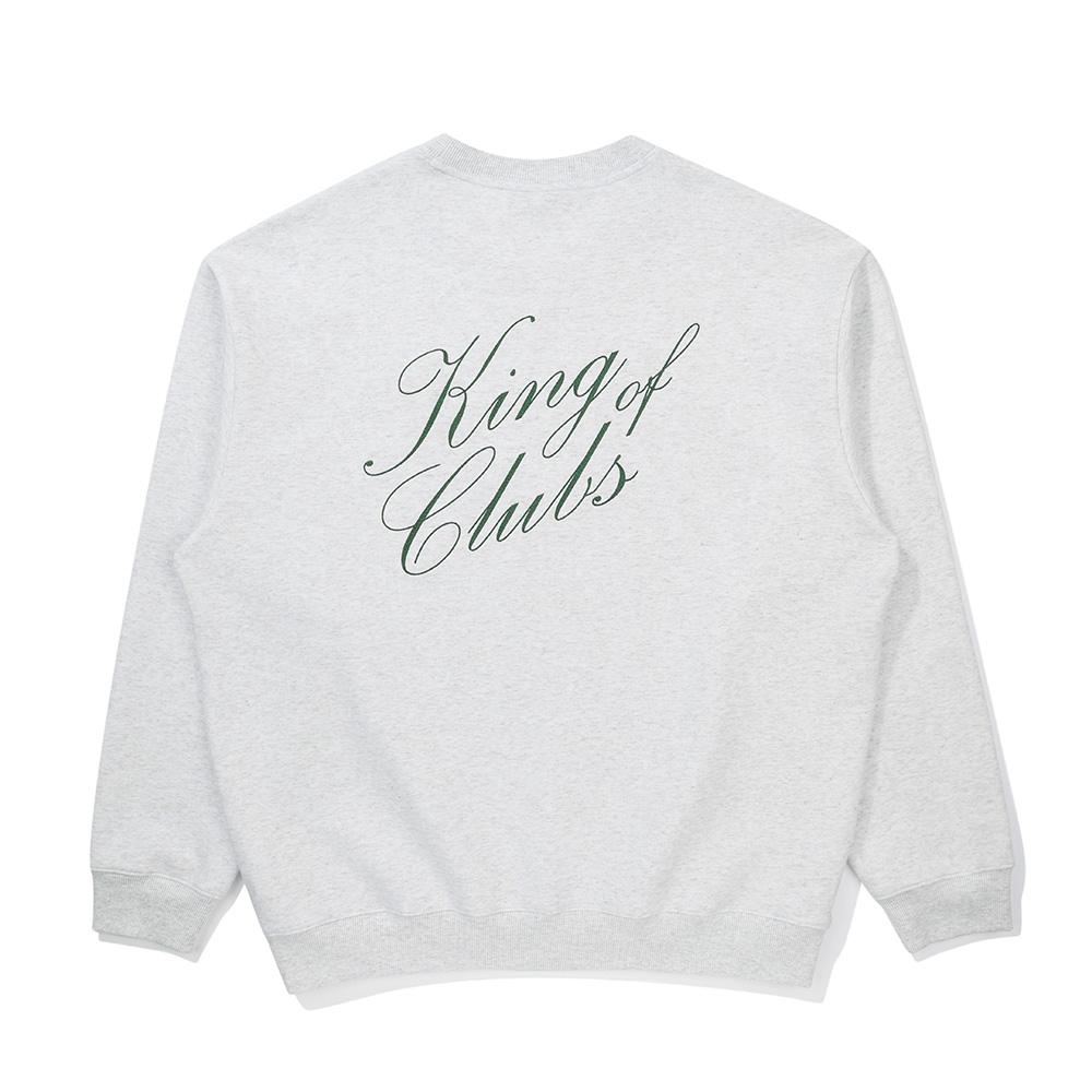 MALBON GOLF King Of Club Round Sweatshirt Melange Gray (Man)