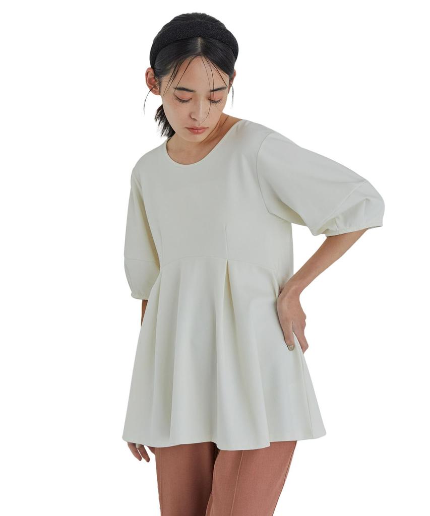 Tunic Blouse with Back Zipper [BIS] Women's Off-the-Shoulder (15)